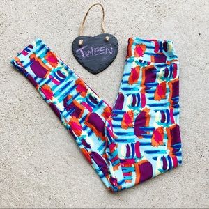 LulaRoe Tween Colorful Leggings NWT